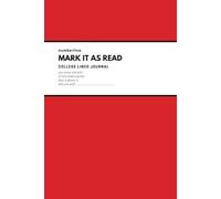 Mark It As Read: The perfect take it anywhere lined writing journal
