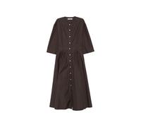 Mark Kenly Domino Tan - Vestido Camisero Plisado - Dresses - Mujer - Marrón - S -