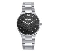 Mark Maddox HM1028-57 - Reloj Hombre Analógico Tres Agujas 40mm, Caja y Brazalete de Acero, Esfera Negra, WR 50m