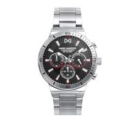 Mark Maddox Reloj para Hombre Multifunción con Pulsera de Acero y Esfera de Color Negro HM0147-57