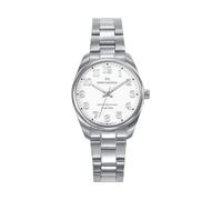 Mark Maddox MM1032-05 - Reloj Mujer Analógico Tres Agujas 32mm, Caja y Brazalete de Acero, Esfera Blanca con Números Árabes, WR 50m