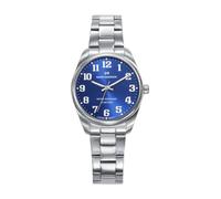 Mark Maddox MM1032-35 - Reloj Mujer Analógico Tres Agujas 32mm, Caja y Brazalete de Acero, Esfera Azul con Números Árabes, WR 50m