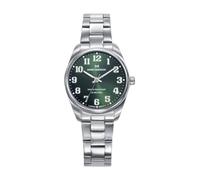 Mark Maddox MM1032-65 - Reloj Mujer Analógico Tres Agujas 32mm, Caja y Brazalete de Acero, Esfera Verde con Números Árabes, WR 50m