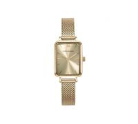 Mark Maddox Reloj Mujer Alfama MM1025-27, Caja y Malla Milanesa Acero IP Dorado, Esfera Dorada, 2 Agujas, Impermeable