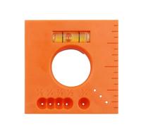 Mark Offset Ruler Trim Buddy Marks, Regla Multifuncional 6 En 1 Para Líneas Paralelas, Tornillos De Clavos, Herramienta De Compensación De Marcado De Corte Preciso Con Nivel, Herramienta De Posicionam