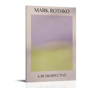 Mark Rothko A Retrospective Lienzo, Murales, Cuadros Decorativos Para El Salón, Pinturas Para Habitaciones de Niños, Murales Modernos para Habitación de Niñas, Cuadros de Regalo 40 x 60 cm