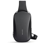 Mark Ryden Borsa a tracolla rigida da Uomo, Anti-taglio e Anti-impatto, Con Porta di ricarica USB, impermeable, per viaggi, Sport, Ciclismo - Nero, Negro, Negocios