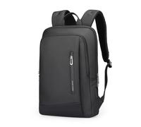 MARK RYDEN City Mochila para hombre, bolsillo múltiple, mochila ligera para el trabajo, desplazamientos para ordenador portátil con compartimento para ordenador de 15,6 pulgadas - Negro