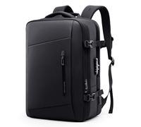 MARK RYDEN Mochila expandible para hombre de negocios, bolsa para portátil de 17 pulgadas, tejido hidrófobo, antirrobo, certificado de vuelo, equipaje de mano, Negro , 30-42L, Negocio