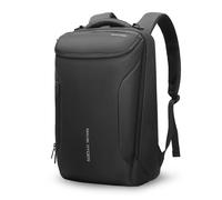 MARK RYDEN Mochila Impermeable para Hombres portátiles. Mochila Moderna para Viajes universitarios al Aire Libre con (Negro - Dos capas)