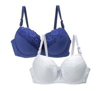 Mark T Shirt - Ropa interior para mujer 34/75 36/80 38/85 40/90 42/95 44/100 BCDE Cup BH Sexy Encaje Sujetador para Mujer Lencería Plus Mujer Cosas, azul, 80C