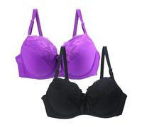 Mark T Shirt - Ropa interior para mujer 34/75 36/80 38/85 40/90 42/95 44/100 BCDE Cup BH Sexy Encaje Sujetador para Mujer Lencería Plus Mujer Cosas, azul claro, 90C