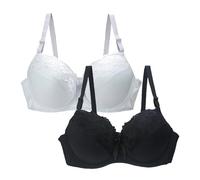 Mark T Shirt - Ropa interior para mujer 34/75 36/80 38/85 40/90 42/95 44/100 BCDE Cup BH Sexy Encaje Sujetador para Mujer Lencería Plus Mujer Cosas, Rosa., 95C