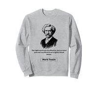 Mark Twain A Rightly Timed Pause Hombres Mujeres Regalo Sudadera