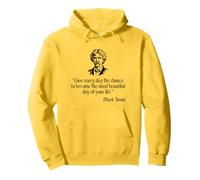 Mark Twain Camisa Mark Twain cita del día más hermoso Sudadera con Capucha