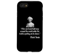 Mark Twain Camisa Mark Twain La velocidad de una mentira cita Carcasa para iPhone SE (2020) / 7 / 8