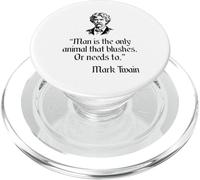 Mark Twain Camisa Mark Twain Man Blushing Quote PopSockets PopGrip para MagSafe