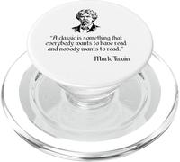 Mark Twain Camisa Mark Twain What A Classic Book Is Quote PopSockets PopGrip para MagSafe