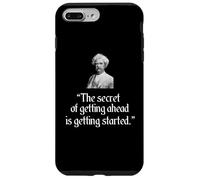 Mark Twain - Camiseta con frase "The Secret of Getting Ahead" Carcasa para iPhone 7 Plus/8 Plus