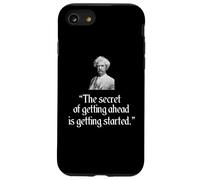 Mark Twain - Camiseta con frase "The Secret of Getting Ahead" Carcasa para iPhone SE (2020) / 7 / 8