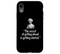 Mark Twain - Camiseta con frase "The Secret of Getting Ahead" Carcasa para iPhone XR