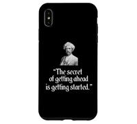 Mark Twain - Camiseta con frase "The Secret of Getting Ahead" Carcasa para iPhone XS Max