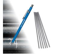 Markal 96006 - Marcador de metal plateado (1 soporte, 1 recambio), color plateado, Holder & Refill, plateado Streak, 1