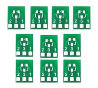 MARKELL 100 Uds SOT23 SOT23-3 Turn SIP3 de Doble Cara SMD Turn To Dip Adapter Converter Plate SOT SIP IC Socket PCB Board DIY Kit
