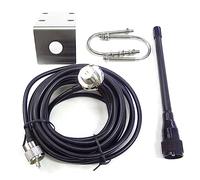 MARKELL Antena Marina VHF 156-163Mhz Antena de MáStil Impermeable de Goma con Cable RG-58 de 5M para, Velero,