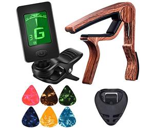 MARKELL , apto para ukelele, violín, bajo, acústico, guitarra con púa y soporte para púas, accesorios para guitarras