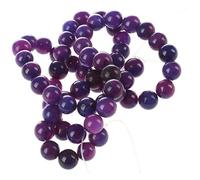 MARKELL Bolas de Alambre Sugilite Piedra Mineral Redonda 6mm Violeta