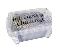 Markell - Caja de desafío de 100 sobres, una forma sencilla y divertida de ahorrar 10.000, 100 sobres, caja de desafío de ahorro de dinero, fácil de usar