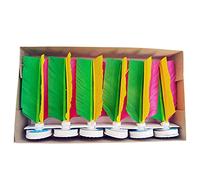 MARKELL Juego de 6 plumas para jugar al aire libre para niños, adultos, adolescentes, color