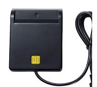 Markell Lector de Tarjetas Inteligentes USB ATM Bank Declaración Fiscal Lector de Tarjetas IC Tarjeta de Identidad Lector de Tarjetas Inteligente (Negro)