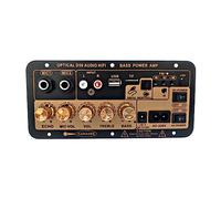 MARKELL Placa de Amplificador de Potencia de Subwoofer D50 35W con Audio óPtico 12V24V220V Placa de Amplificador de Audio Bluetooth para Enchufe de Audio de la UE