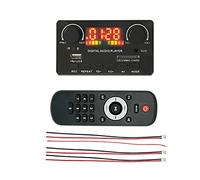 MARKELL Placa Decodificadora de MP3 WMA InaláMbrico Bluetooth 5.0 7V-25V Decodificador Reproductor de MP3 para AutomóVil MóDulo de GrabacióN USB FM AUX Radio para Altavoz
