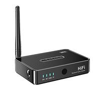 Markell Receptor de audio Bluetooth Transmisor 5.1 NFC Estéreo 3.5Mm AUX Óptico HiFi Adaptador de Audio Bluetooth con Control Remoto