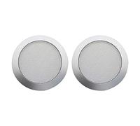 MARKELL Rejilla de Altavoz de Techo, Rejilla de Altavoz de Audio Integrado en el Techo de 4 Pulgadas (Plateado)