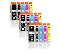 Markenpatrone - Cartuchos de tinta para impresora con chip e indicador de llenado para Epson Expression Premium XP-510, XP-520, XP-600, XP-605, XP-610, XP-615, XP-620, XP-625, XP-700, XP-710, XP-720, XP-800, XP-810, XP-820