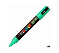 Marker pen/felt-tip pen POSCA PC-5M Light Green (6 Units)