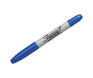 MARKER SHARPIE TWIN TIP BLUE
