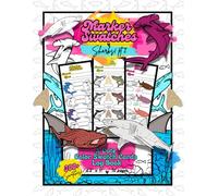 Marker Swatches: Sharks! pt 2 | A Cute Color Swatch Cards Log Book