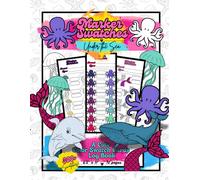 Marker Swatches: Under the Sea | A Cute Color Swatch Cards Log Book