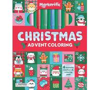 Markerific Christmas Advent Coloring: Activity Folder With 6 Markers