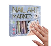 Markers - Multi Color Drawing Pens, Quick Dry, Smooth Flow Formula | Decorative Fingernail Styling Concept For Beginners Professionals Students Parties Special Occasions Hobbi