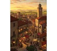 Market 5000 Piece Jigsaw Puzzles for Adults, Colourful, Challenging & Brainteasing Adult Puzzles 5000 Pieces City Dusk, Fun jigsaws for The Whole Family 61x41 Inch