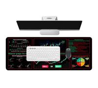 Market Candlestick Patterns Mousepad, Large Computer Keyboard Pad, Portable Game Pad, Desk Board Mat for Home, Studio, Game Room, Financial Chart Pad for Traders, Desk Mat for Office
