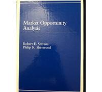 Market Opportunity/Feasibility Analysis