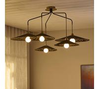 MARKET SET Lámpara colgante Gatsby, negro kumo, 5 luces, E27