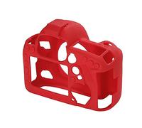 Market&YCY 5D Mark IV Caja de la Vivienda de la Cámara, Cubierta de la Caja de la Cámara de la Goma de Silicona Profesional Desmontable Protectora, para Canon 5D Mark IV - Rojo